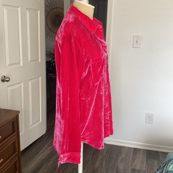 Anthropologie Pilcro Velvet Buttdown - Picture 4 of 8